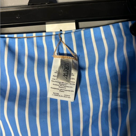 J.Crew Striped High Waisted Bikini Bottom Size Medium - Picture 5 of 6